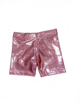 Dori Creations Metallic Lamé Biker Shorts
