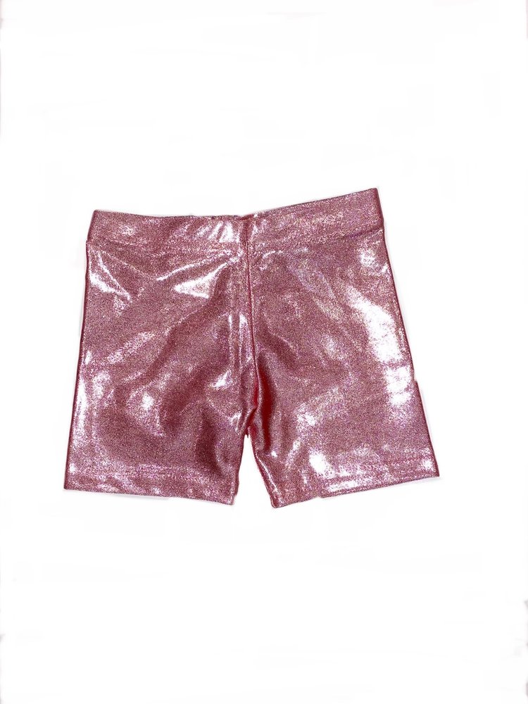 Dori Creations Metallic Lamé Biker Shorts