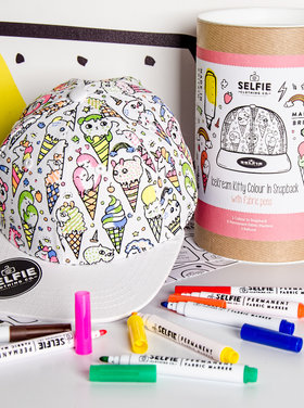 SELFIE Ice Kream Kitty Coloring Cap