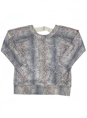 Chaser Chaser Micro Animal Print Knit Scoop Back