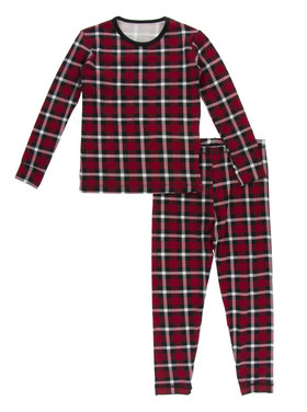 KicKee Pants KicKee Holiday Plaid  PJ Set