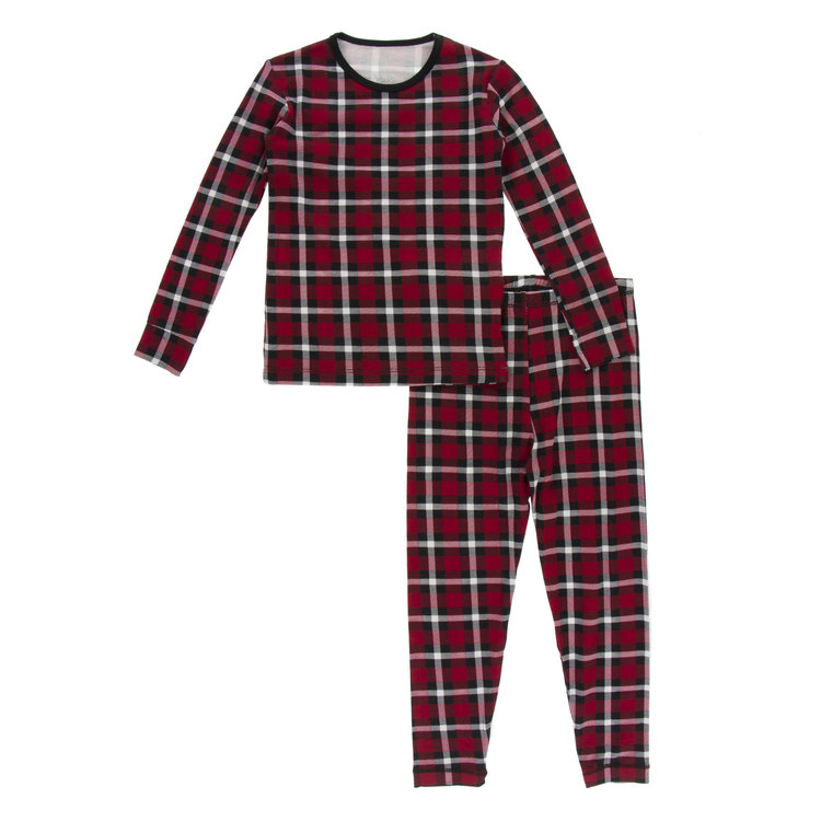 KicKee Pants KicKee Holiday Plaid  PJ Set