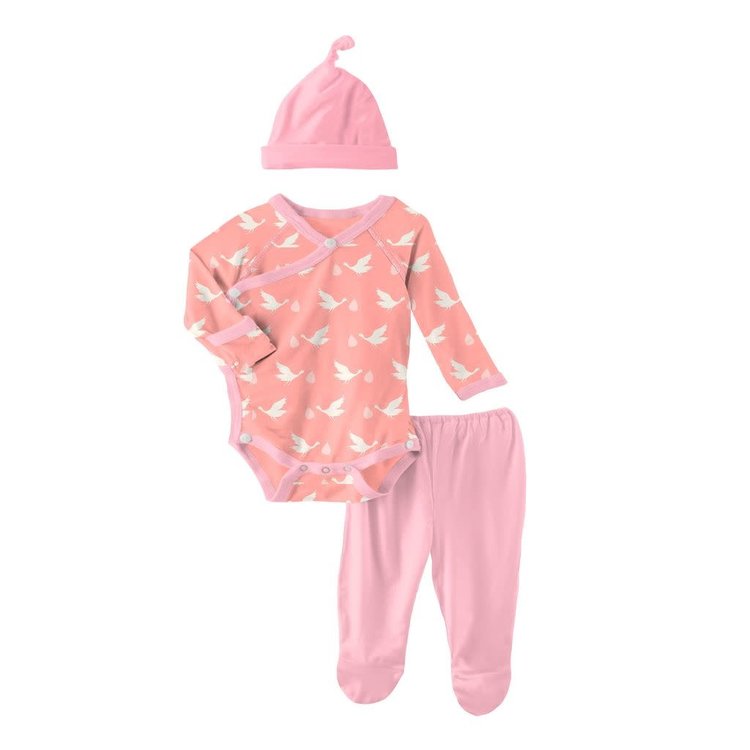 KicKee Pants KicKee Kimono Newborn Elephant Box