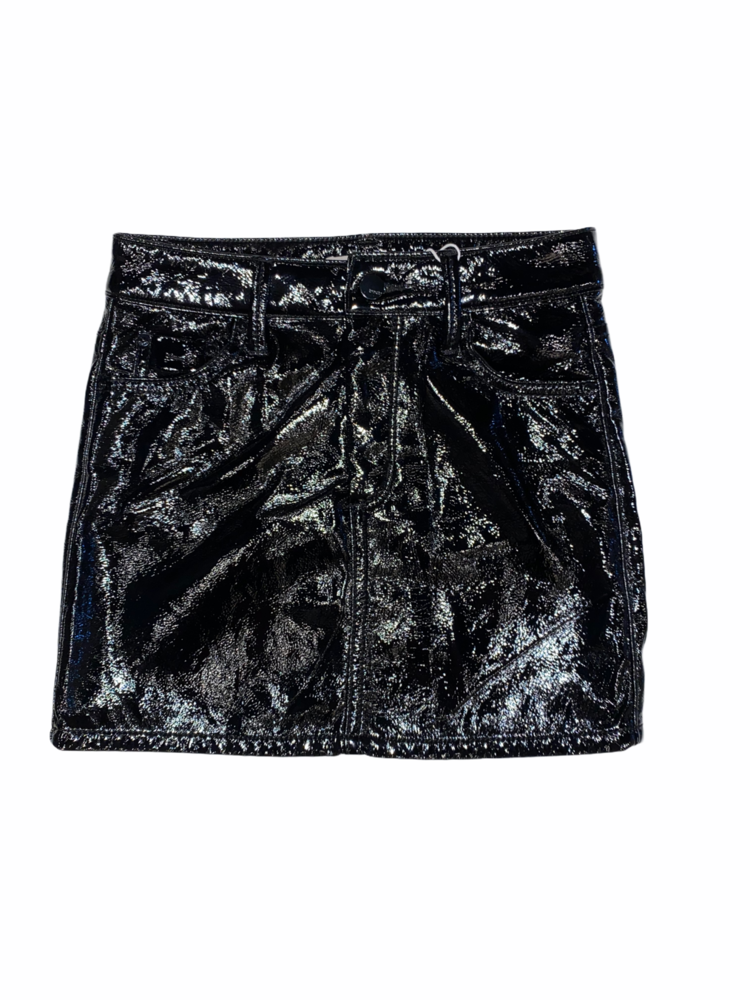 Tractr Tractr Faux Patent Leather Skirt