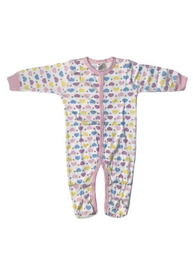 Baby Steps Baby Steps Foil Hearts Footie