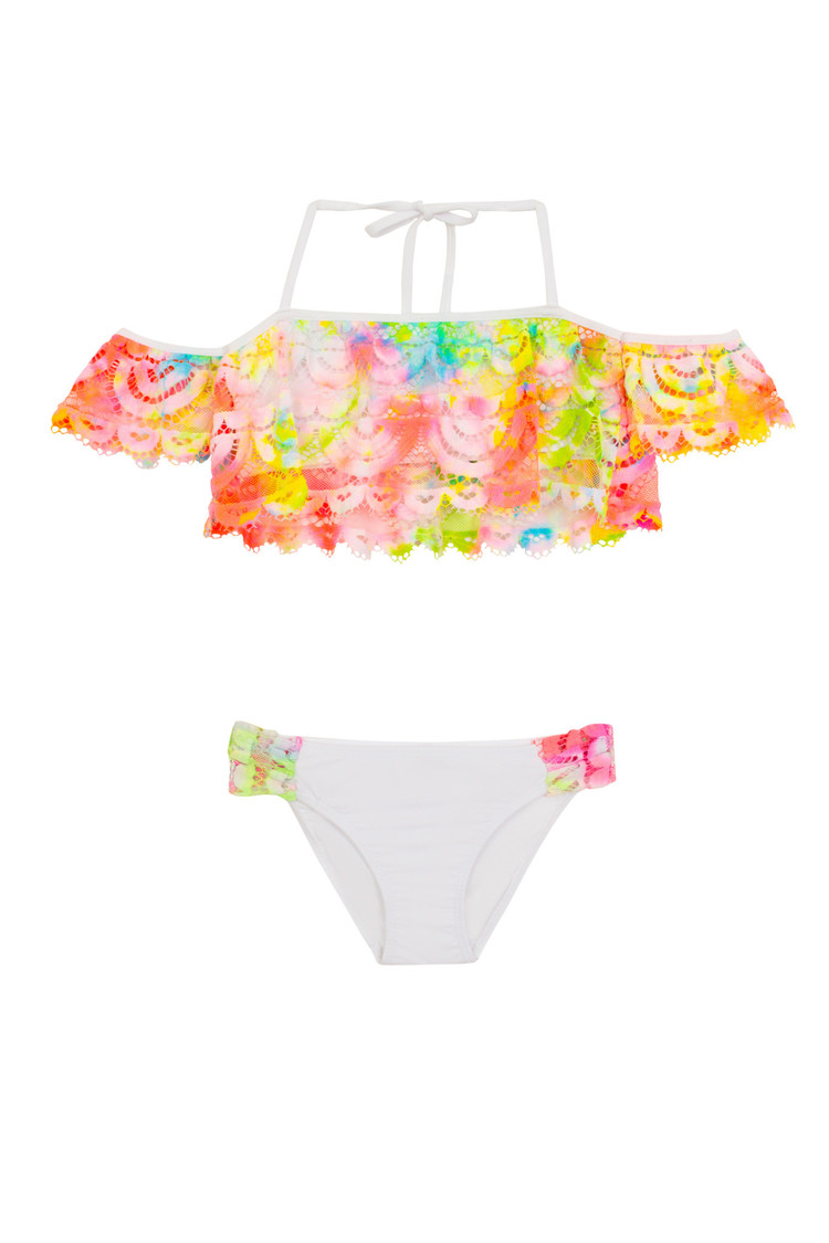 Pilyq PilyQ Lace Off Shoulder Bikini
