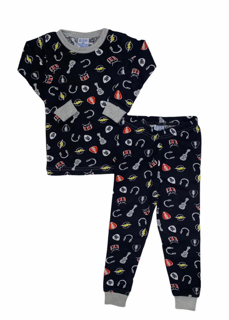 Baby Steps Baby Steps Rock N Roll PJ Set