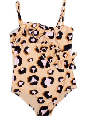 Shade Critters Shade Critters Leopard Ruffle One Piece
