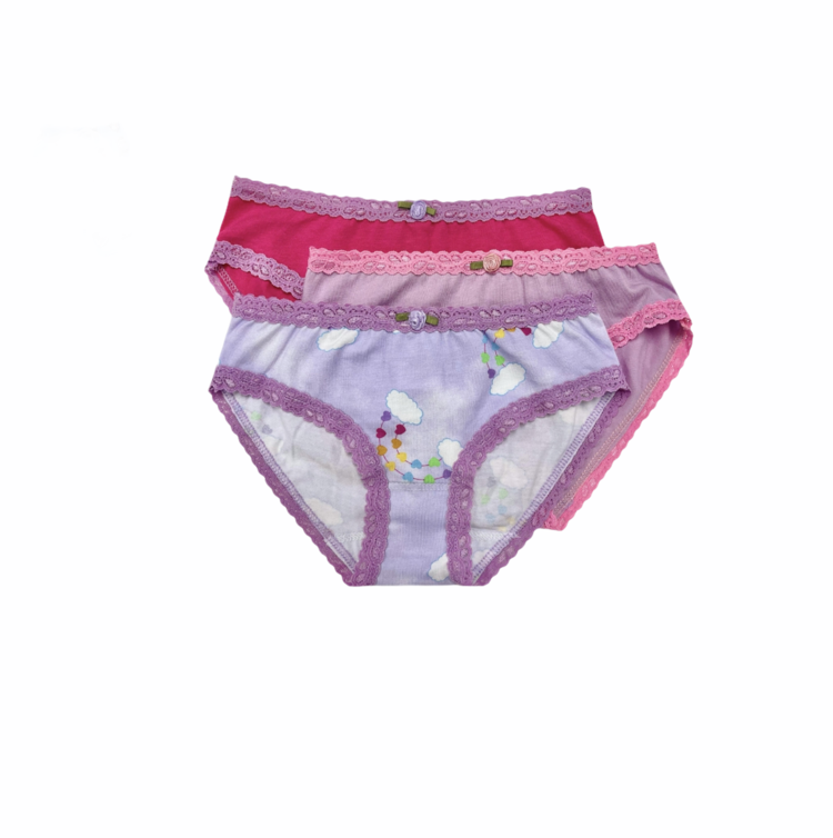 Esme Esme Rainbow Heart 3-Pack Panty