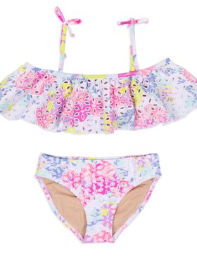 Shade Critters Floral Eyelet Bikini