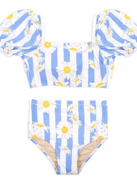 Shade Critters Daisy Stripe High Waist Bikini