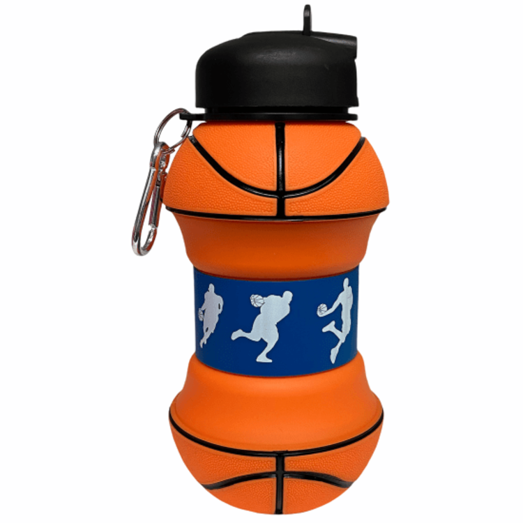 Iscream Basketball Collapsible Water Bottle