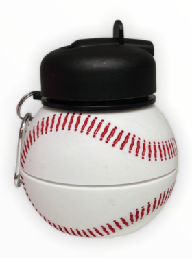 Iscream Baseball Collapsible Water Bottle