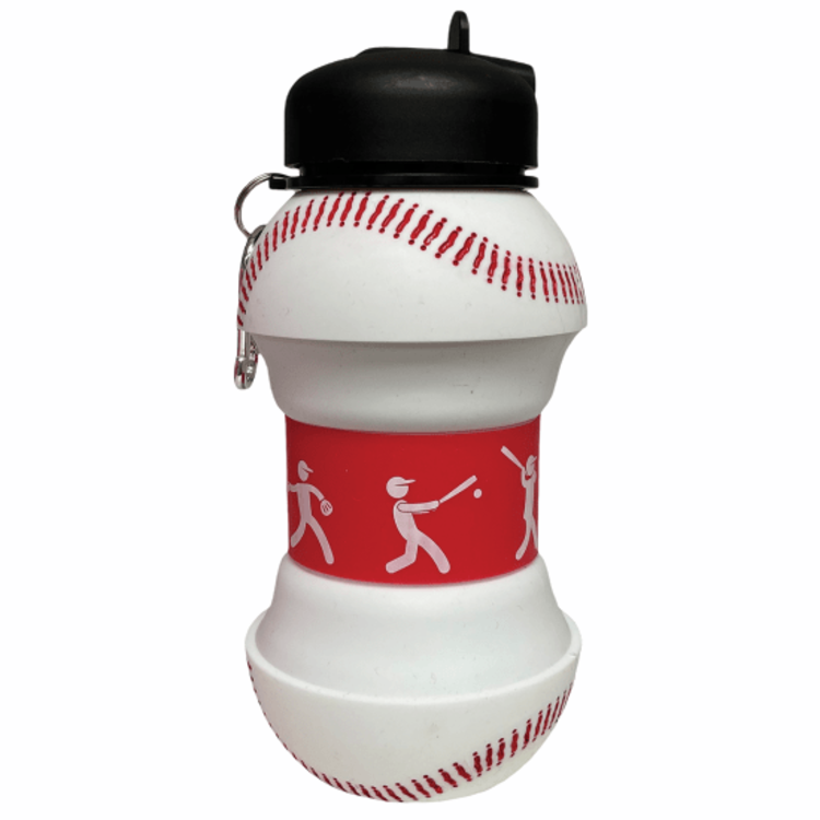 Iscream Baseball Collapsible Water Bottle
