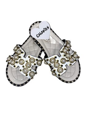 CALAKIDS XO XO Pearl & Stud Slides