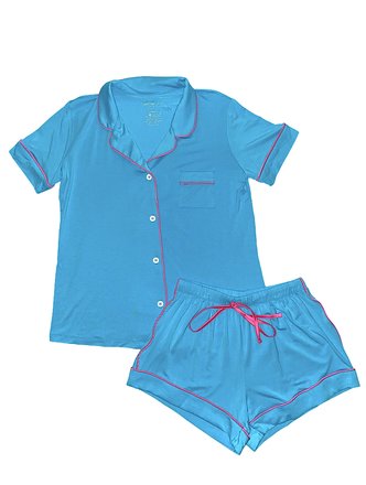 Katie J NYC Juniors Teacups Lynn Shorts PJ Set