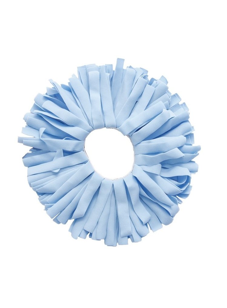 Pom Pom Solid Scrunchie