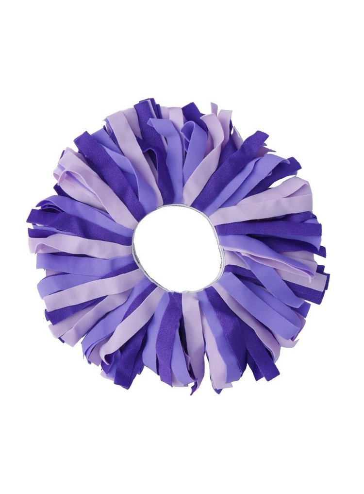 Pom Pom Multi Colored Scrunchie