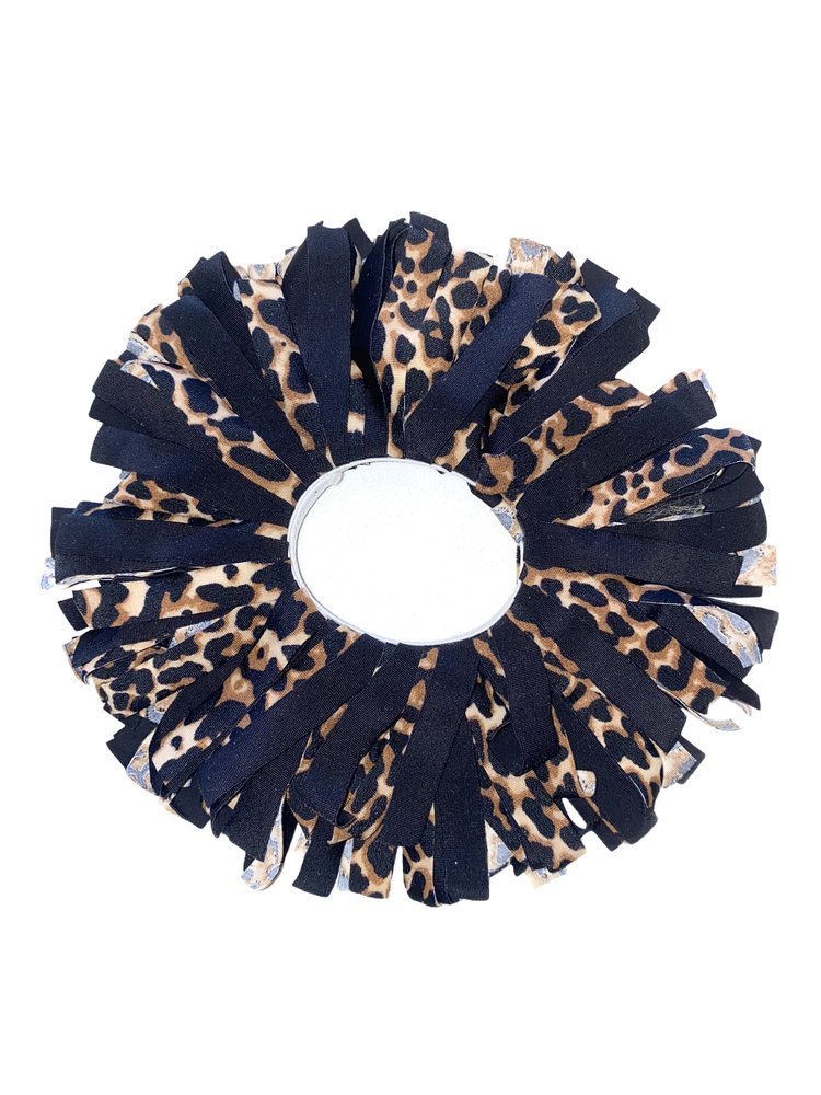 Pom Pom Multi Colored Scrunchie