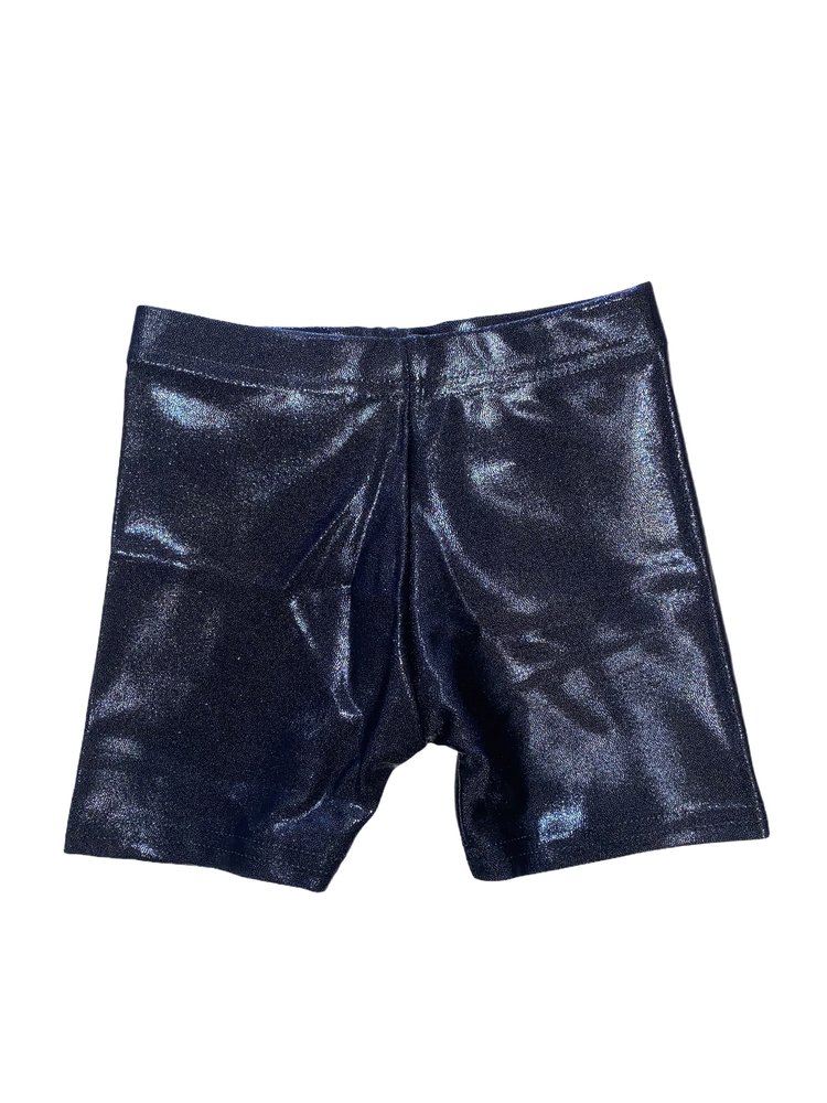 Dori Creations Dori Metallic Lamé Biker Shorts