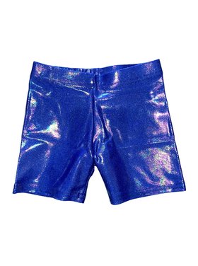 Dori Creations Dori Metallic Lamé Biker Shorts