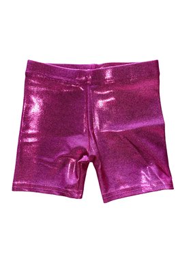 Dori Creations Metallic Lamé Biker Shorts