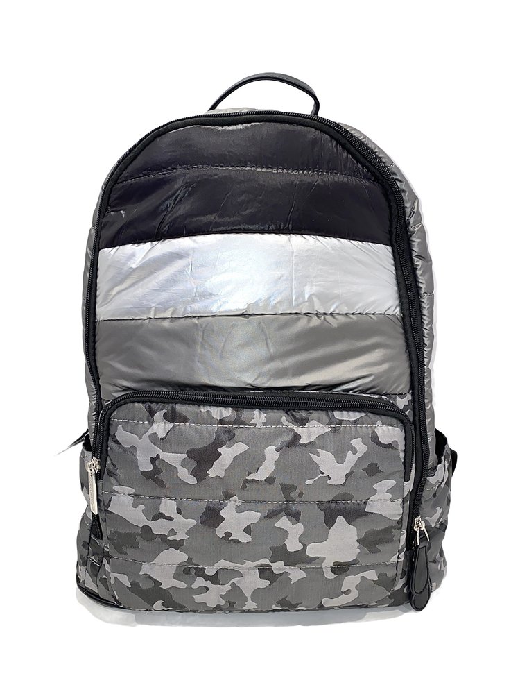 Bari Lynn Bari Lynn Puffy Camo Backpack