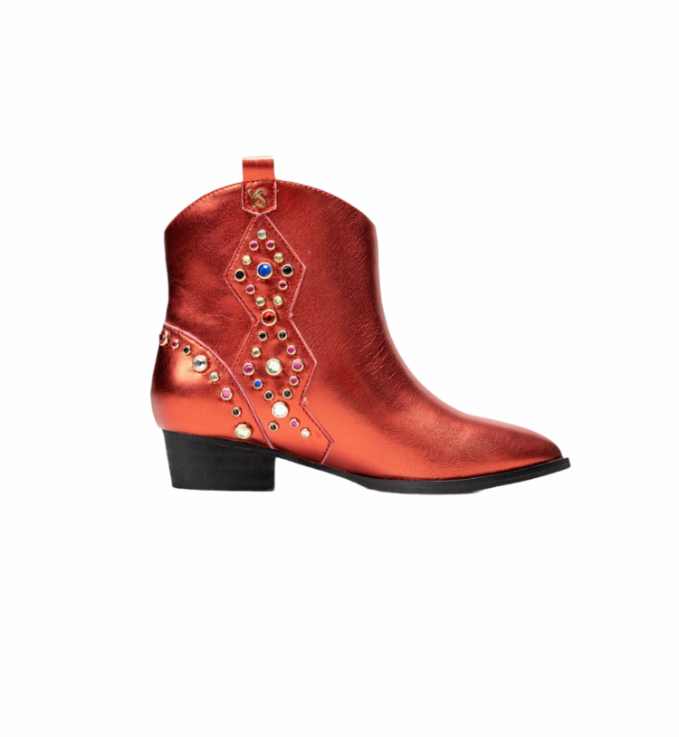 Yosi Samra Miss Dallas Metallic Gem Boot