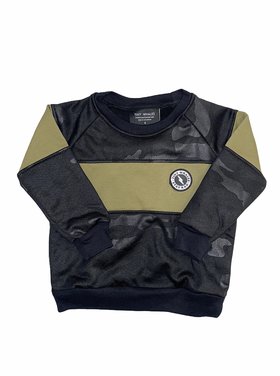 Tiny Whales Tiny Whales Good Vibes Army Sweatshirt