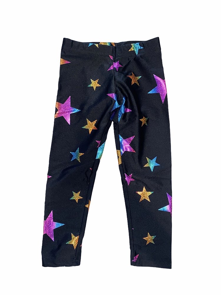 Dori Creations Dori Lamé Rainbow Star Leggings