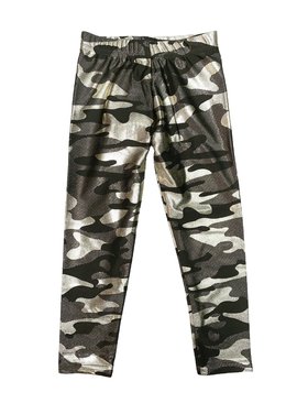 Dori Creations Dori Lamé Metallic Camo Leggings