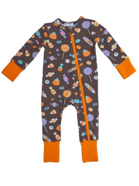 Angel Dear Halloween Candies 2 Way Zipper Romper