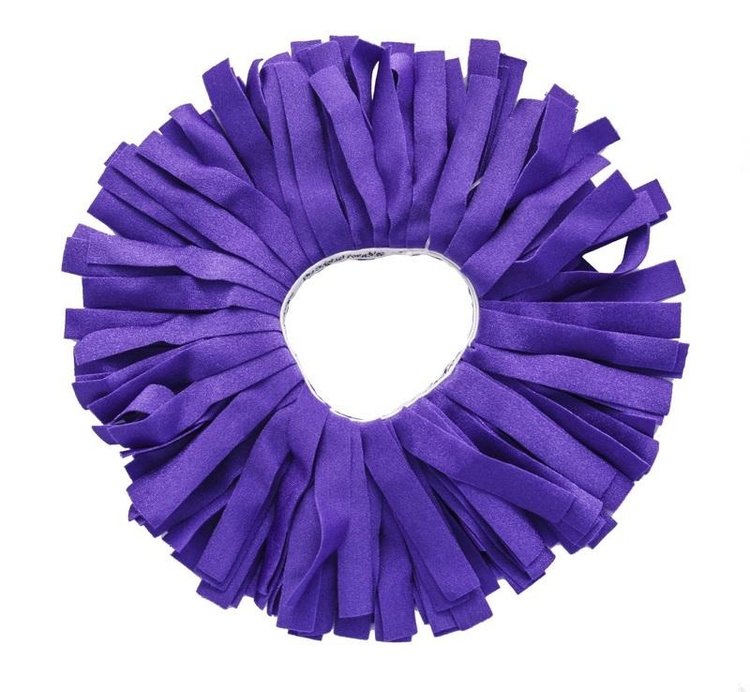 Pom Pom Solid Scrunchie