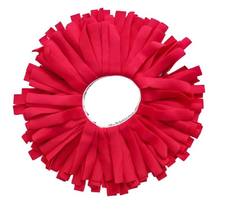 Pom Pom Solid Scrunchie