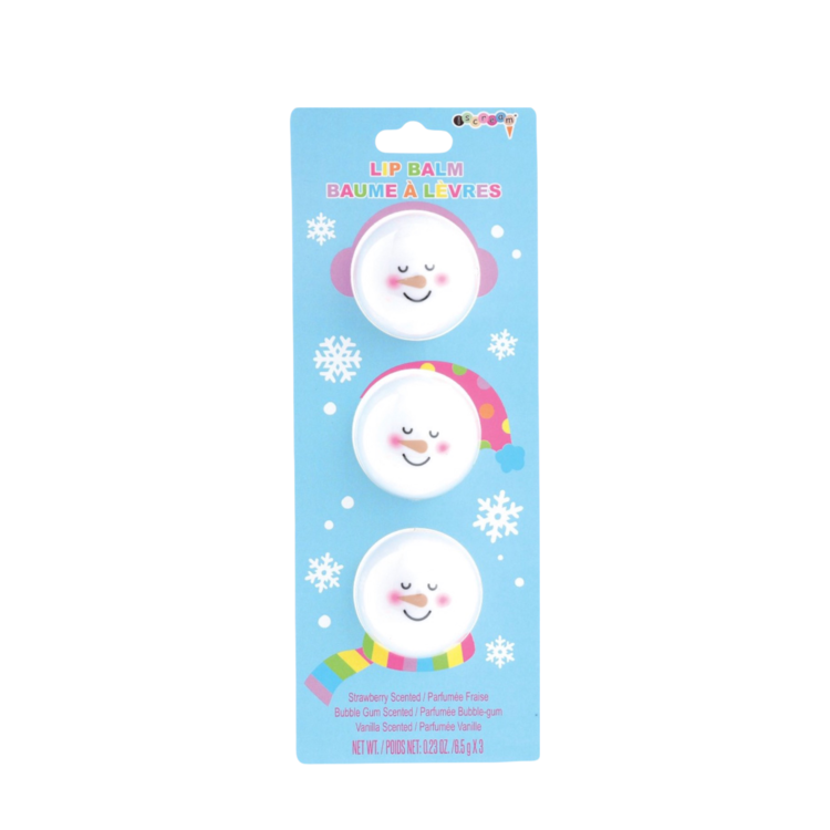 Iscream Snowman Lip Balm Spheres