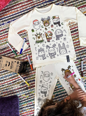 SELFIE Holidays Color In Pajamas