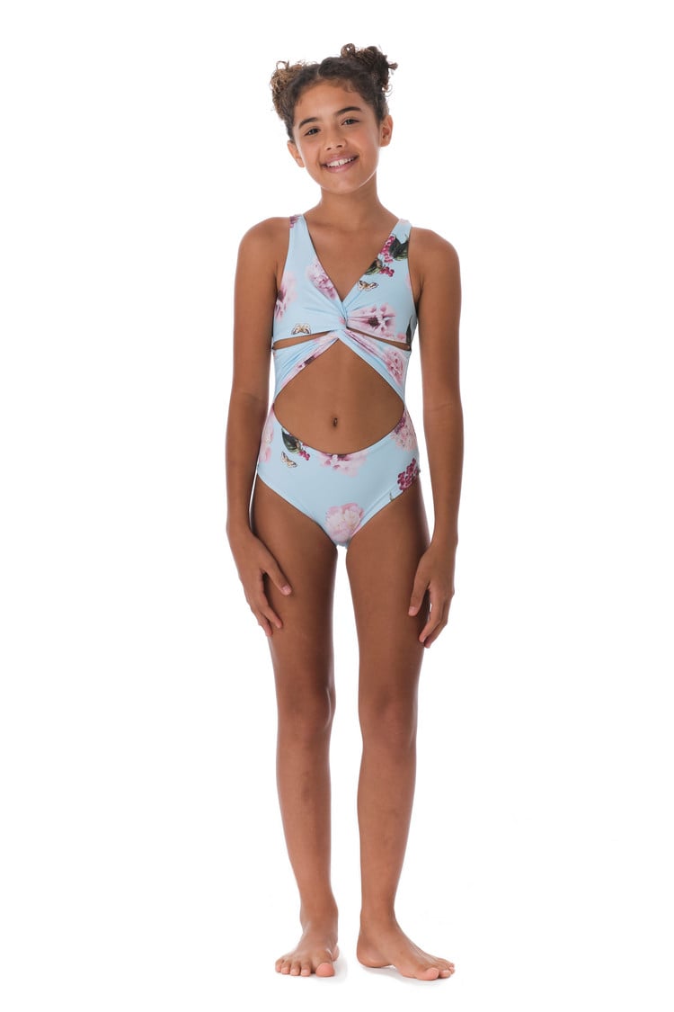 Submarine Spring Twisted One-Piece