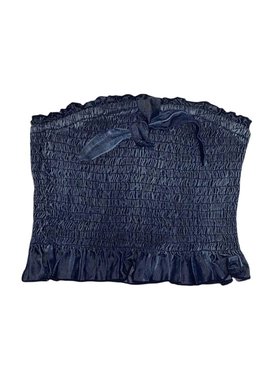 Flowers by Zoe FBZ Denim Strapless Smock Top