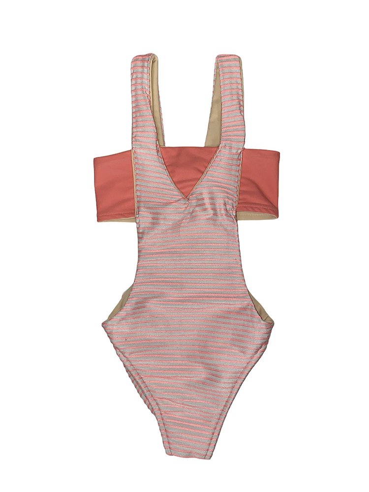Les Tout Petits Les Tout Petits Ambrosia Stripe One Piece
