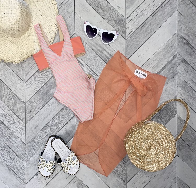 Les Tout Petits Les Tout Petits Ambrosia Stripe One Piece