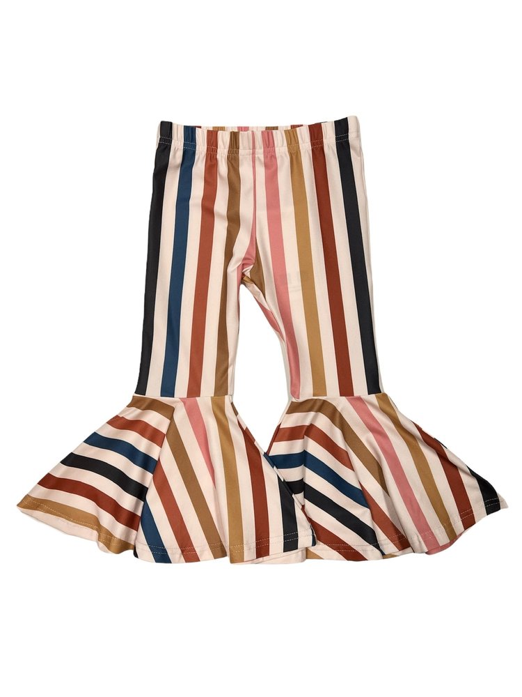 Rockin Royalty RR Retro Stripe Bell Bottoms