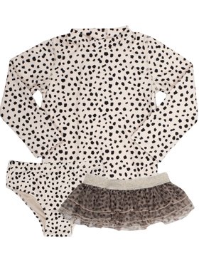Shade Critters Leopard Rash Guard w/ Tutu