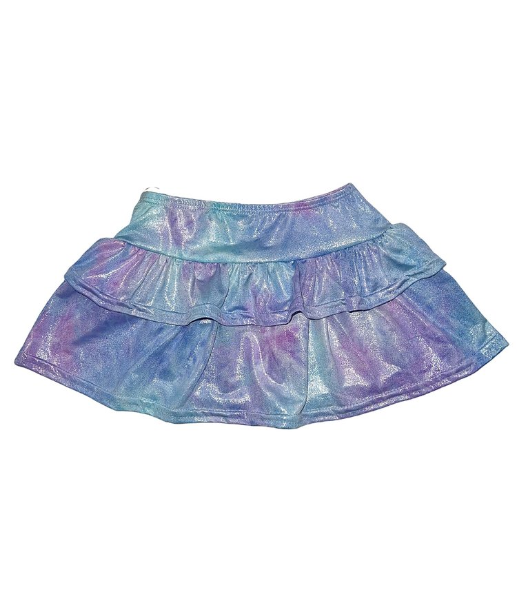 Dori Creations Dori Metallic Shimmer Ruffle Skirt
