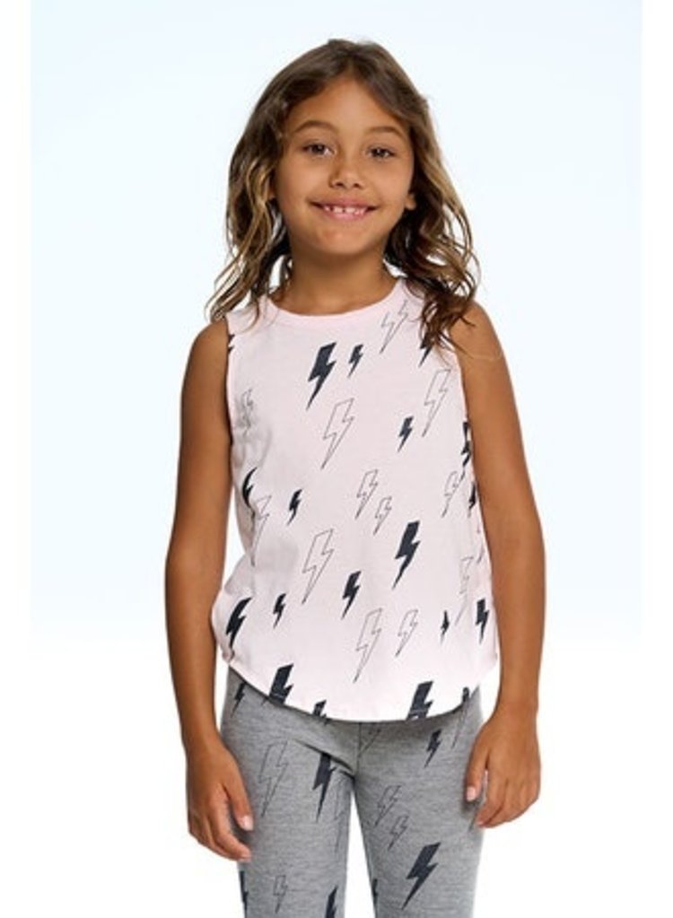 Chaser Chaser Glitter Bolts Tank