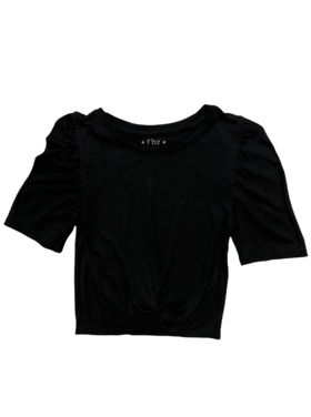 Flowers by Zoe FBZ Puff Sleeve SS Top