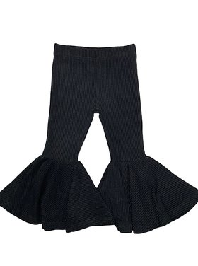 Rockin Royalty Ribbed Knit Bell Bottoms
