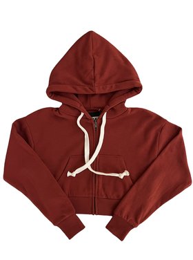 Katie J NYC Dylan Crop Zip Up