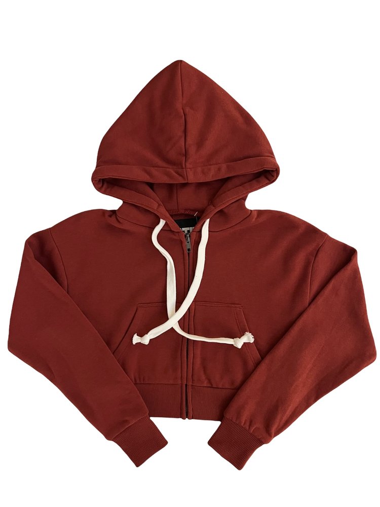 Katie J NYC Katie J Dylan Crop Zip Up