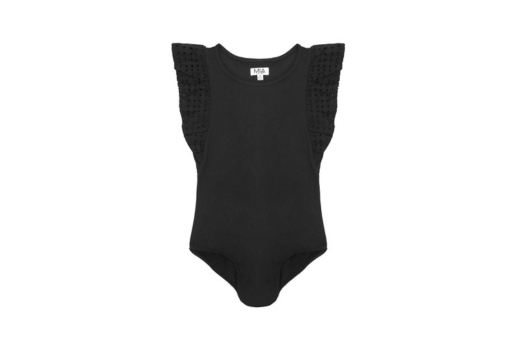 Mia New York Mia Eyelet Bodysuit Short Set