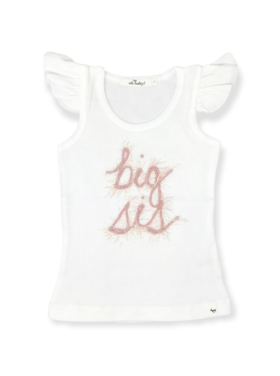 Oh Baby! Oh Baby! "Big Sis" Flutter Sleeve Tank